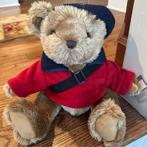 Aeropostale Winter Dorm Pet Teddy Bear with Red fleece and messenger bag 2000s